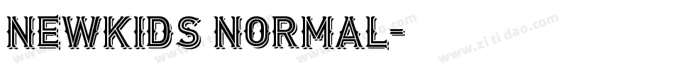 NewKids Normal字体转换